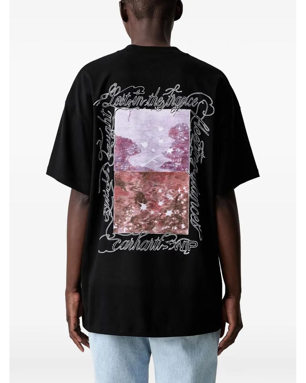 Carhartt Black S/S Julia Klenovsky Graphic-Print T-Shirt