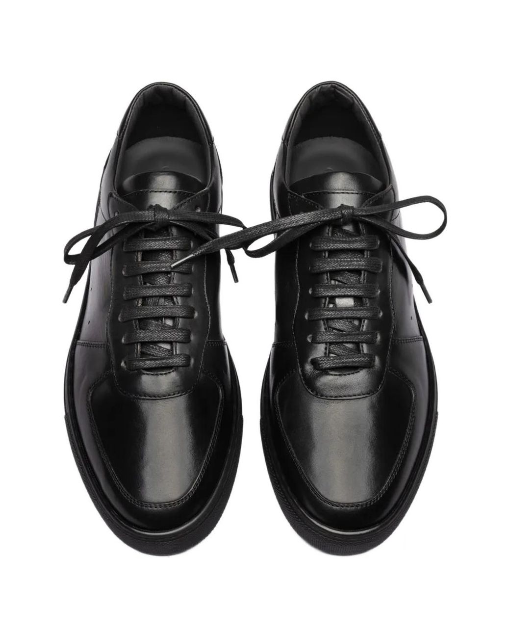 Officine Creative Black Sisso 001 Panelled Leather Sneakers for men