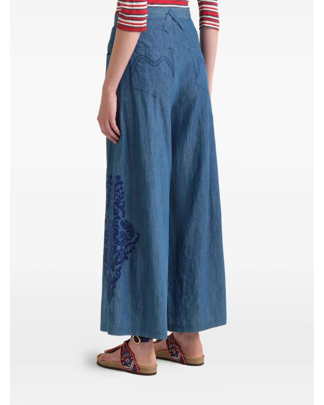 Maliparmi Blue Belt-Loops Jeans