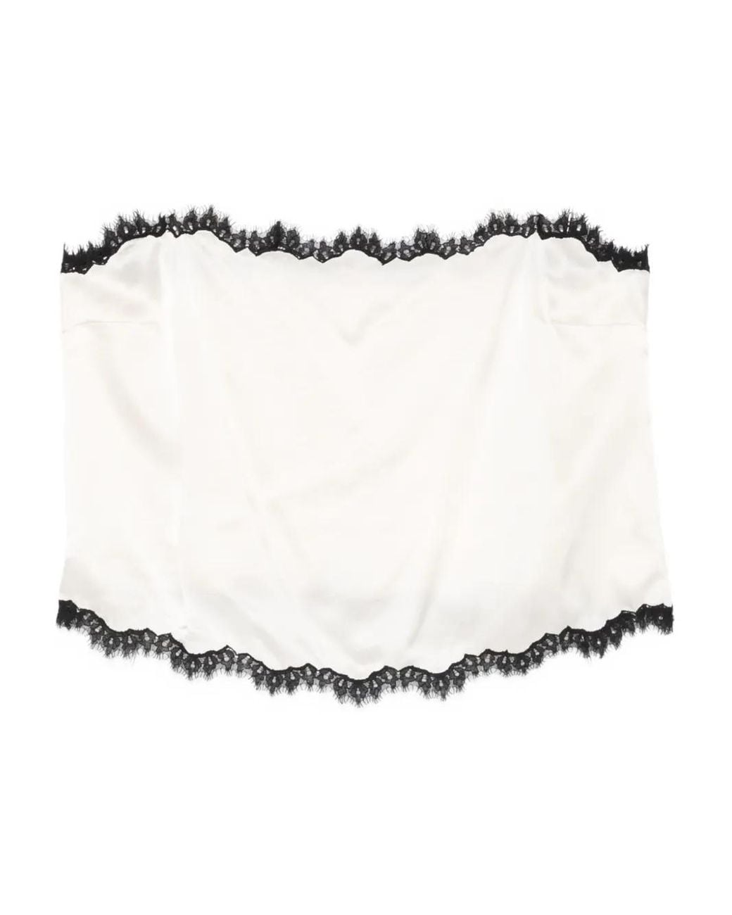 Doen White Loure Square-Neck Lace Top
