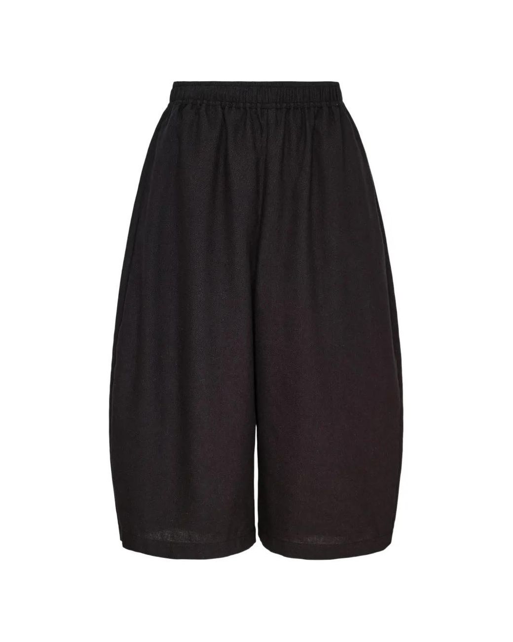 Renli Su Black Embroidered Wide-Leg Trousers