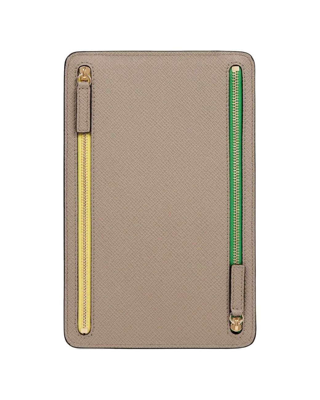 Smythson Gray Panama Multi-Zip Case