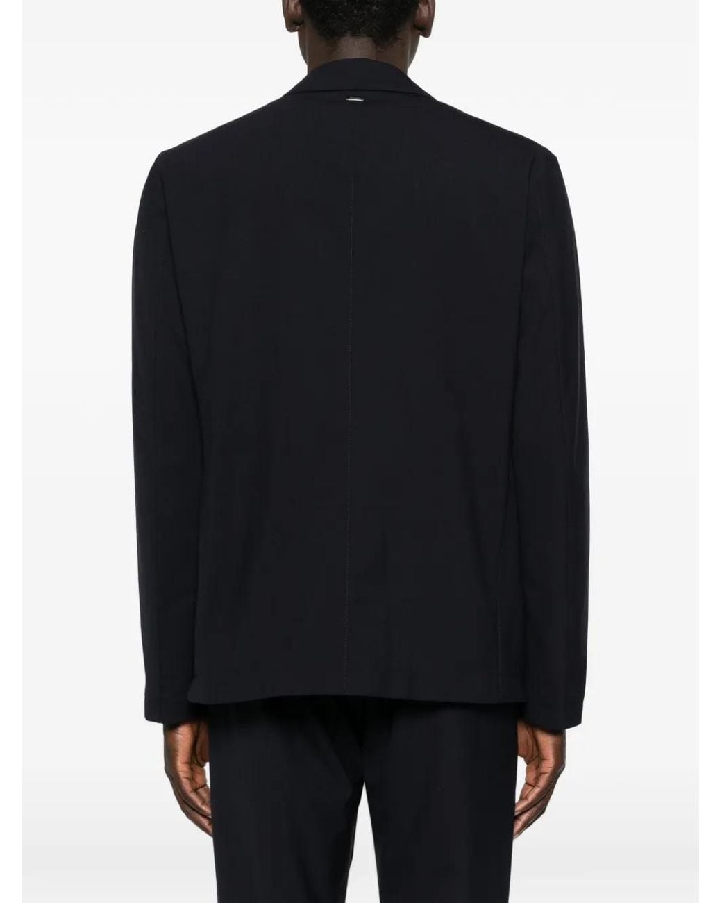Herno Black Button-Up Shirt Jacket for men