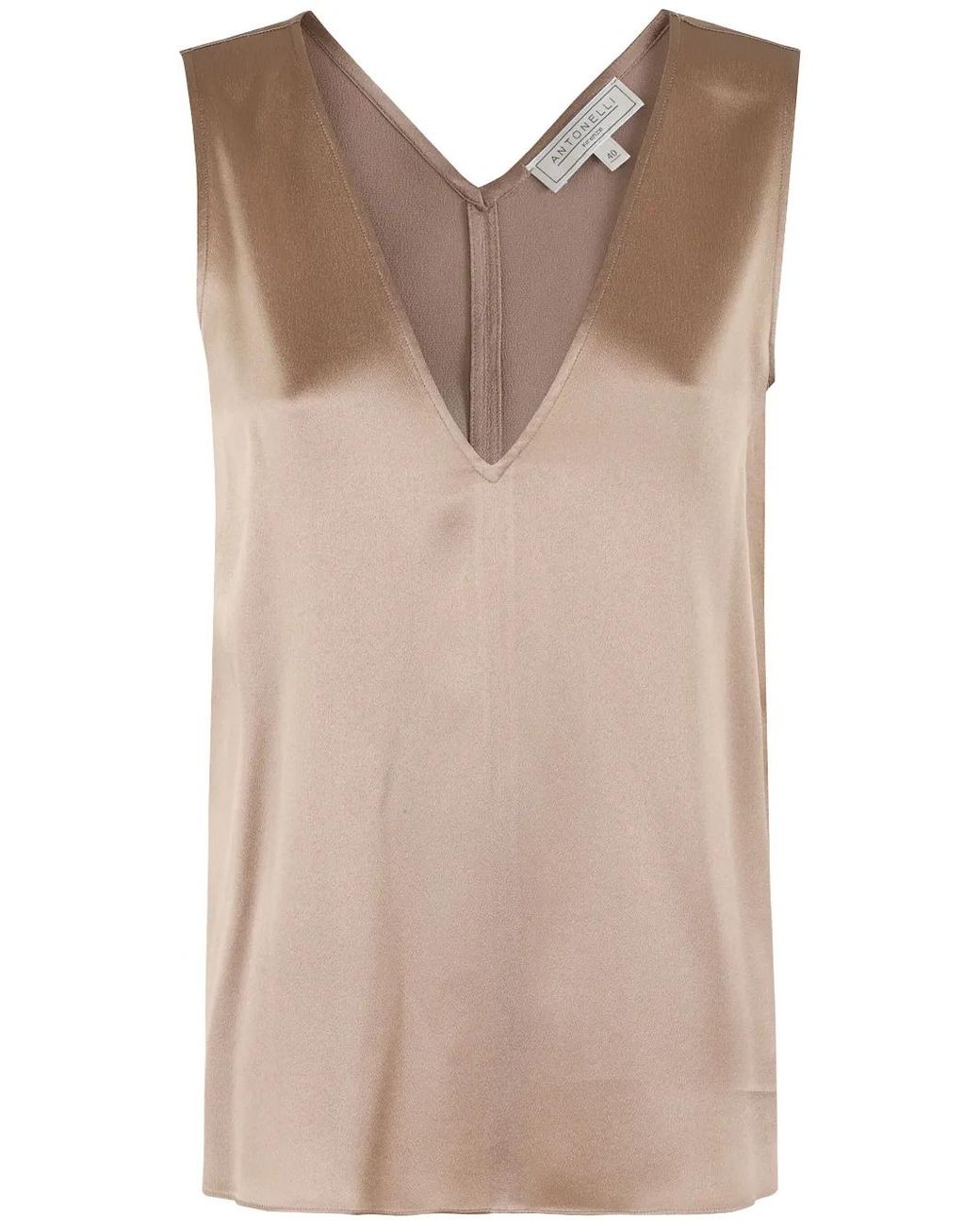Antonelli Brown Firenze Tank Top