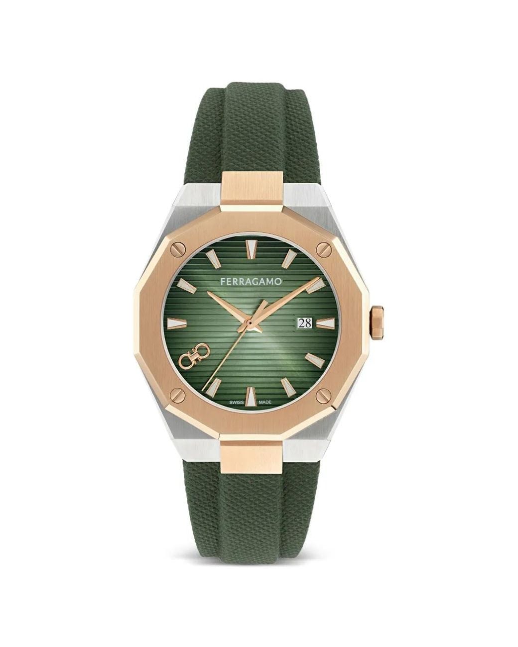 Ferragamo Green Versilia 40Mm Watch for men