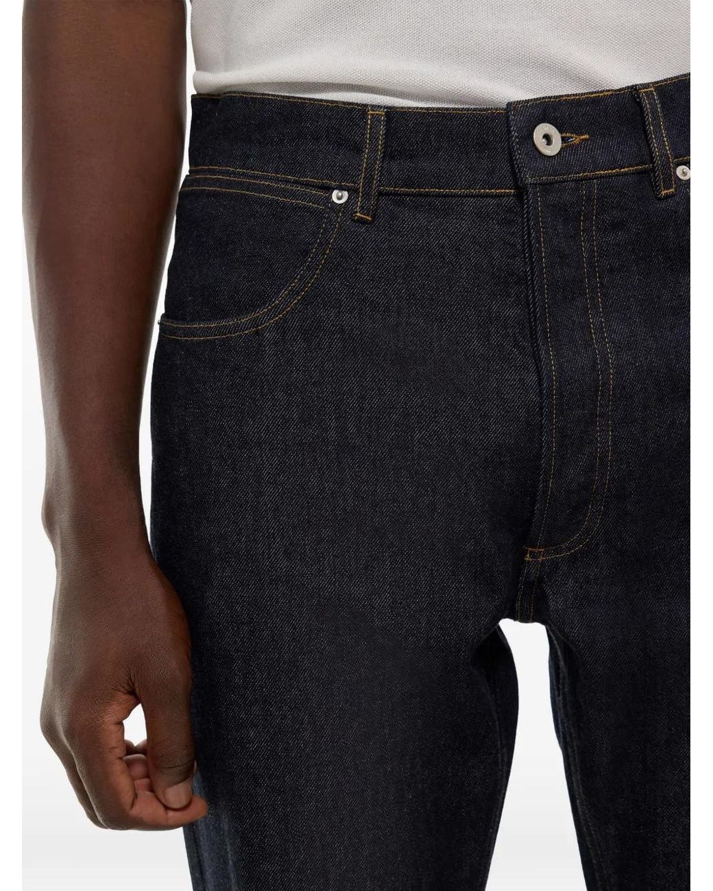 Fursac Black Straight-Leg Jeans for men