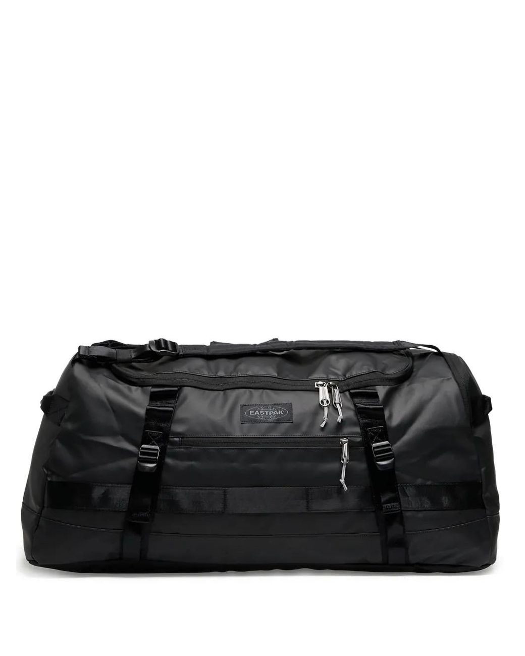 Eastpak Black Padded Logo-Patch Duffle Bag