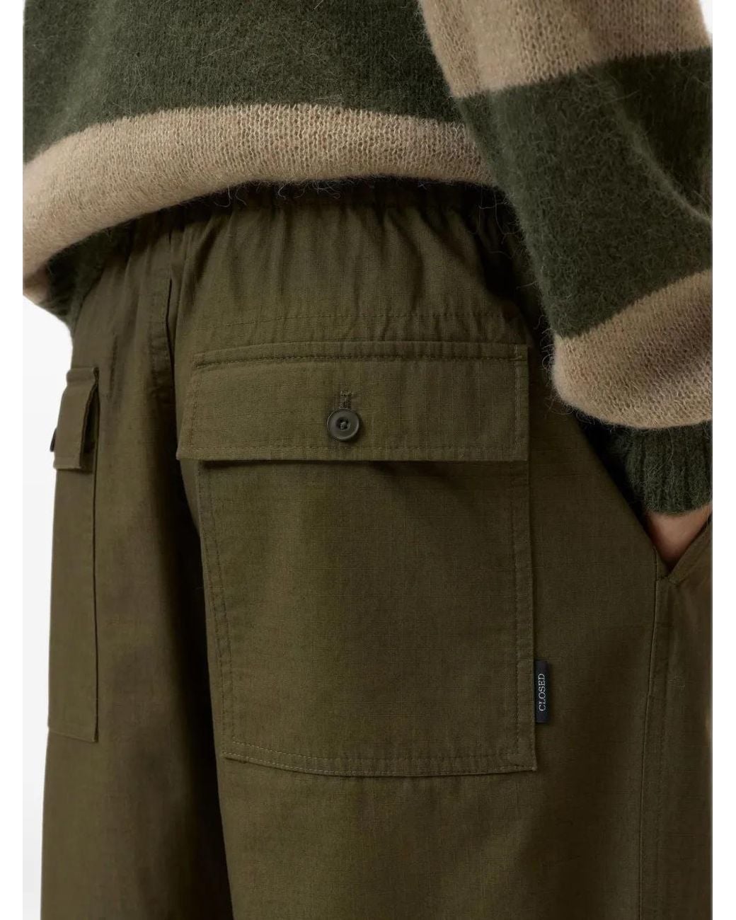 Closed Green Pantalon Cargo Pokai En Tissu Indéchirable for men