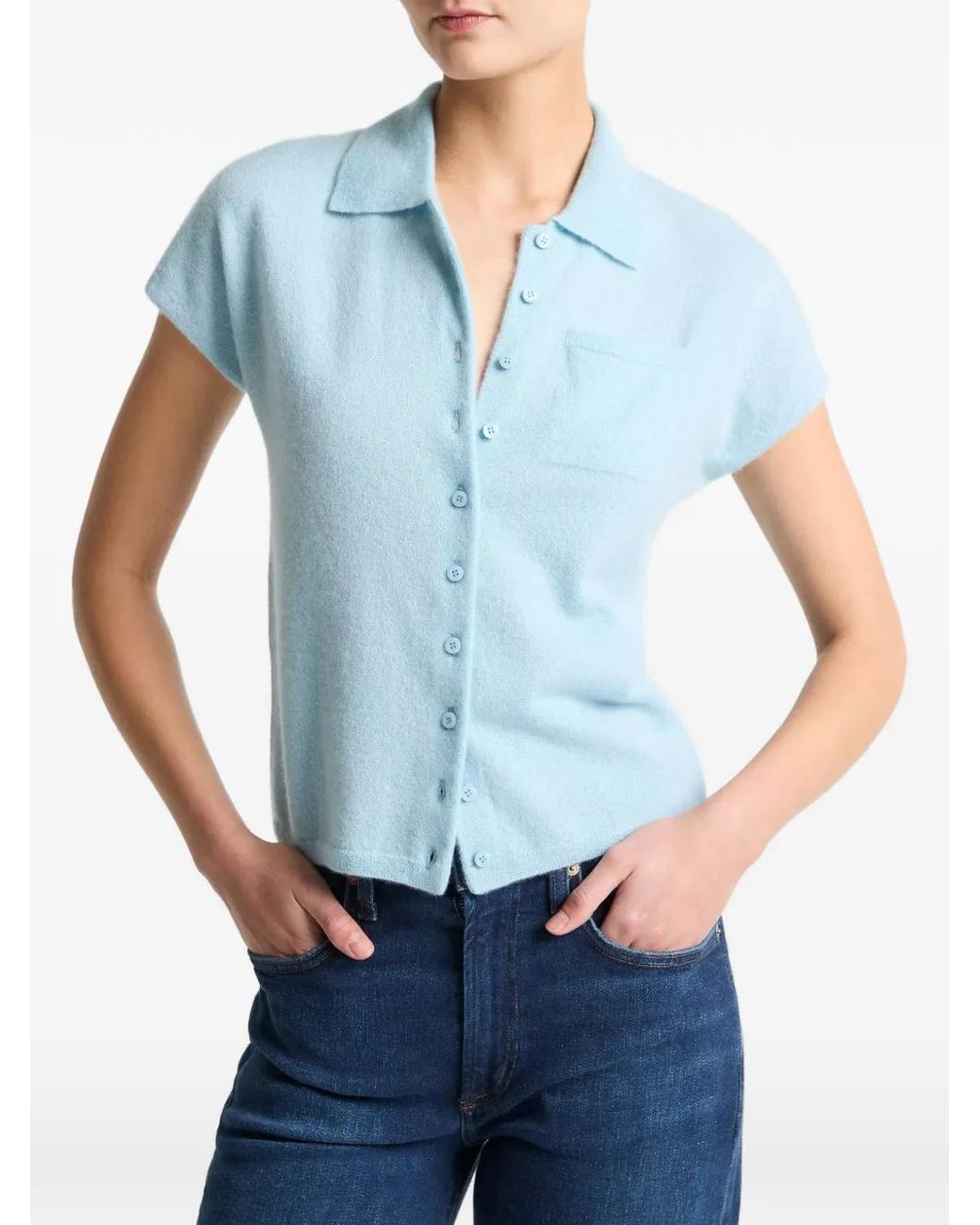 Vince Blue Button Shirt