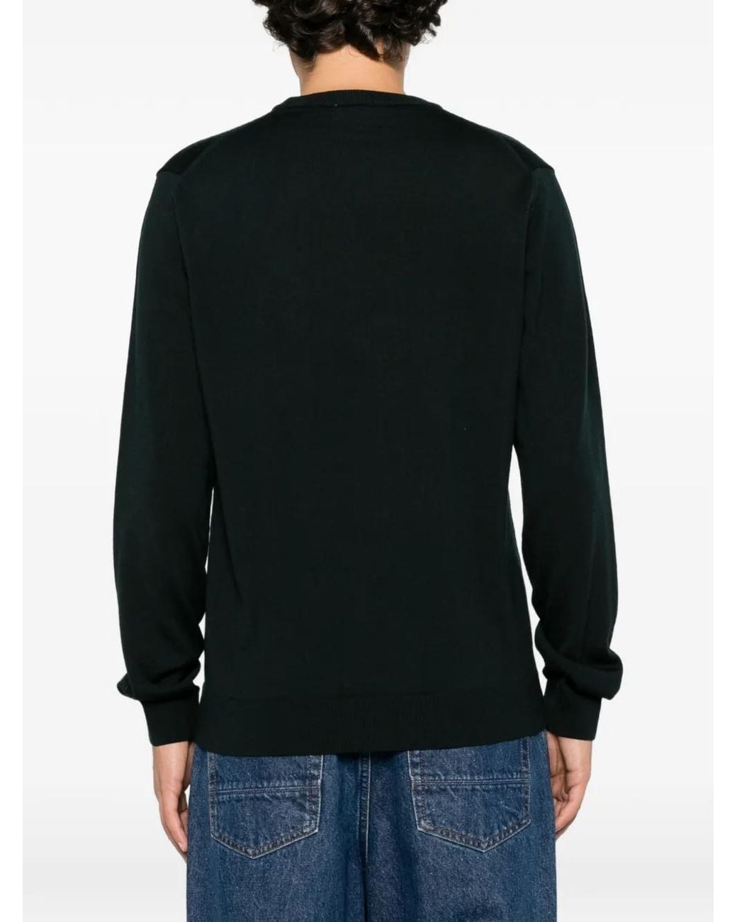 Lacoste Black Crew-Neck Sweater for men