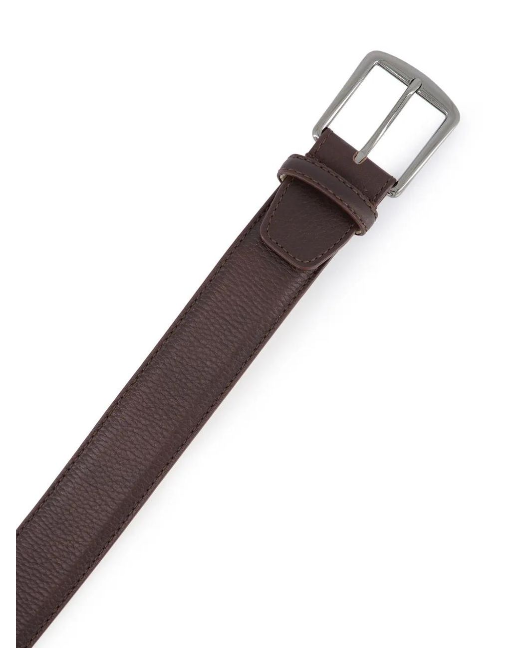 Aurélien Brown Buckle-Fastening Leather Belt for men