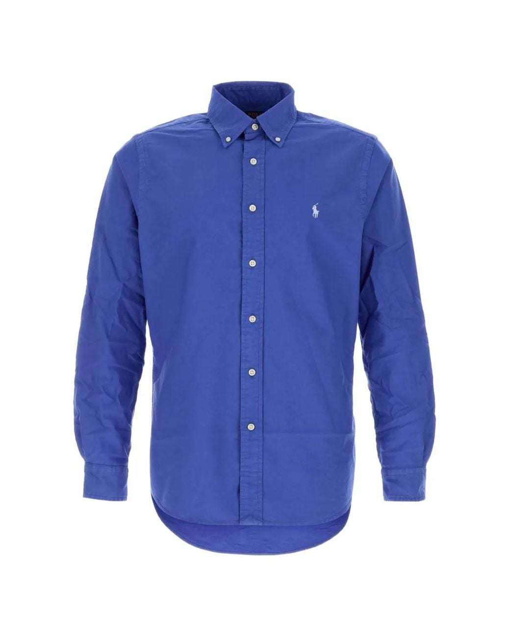 Polo Ralph Lauren Blue Oxford-Cotton Shirt for men