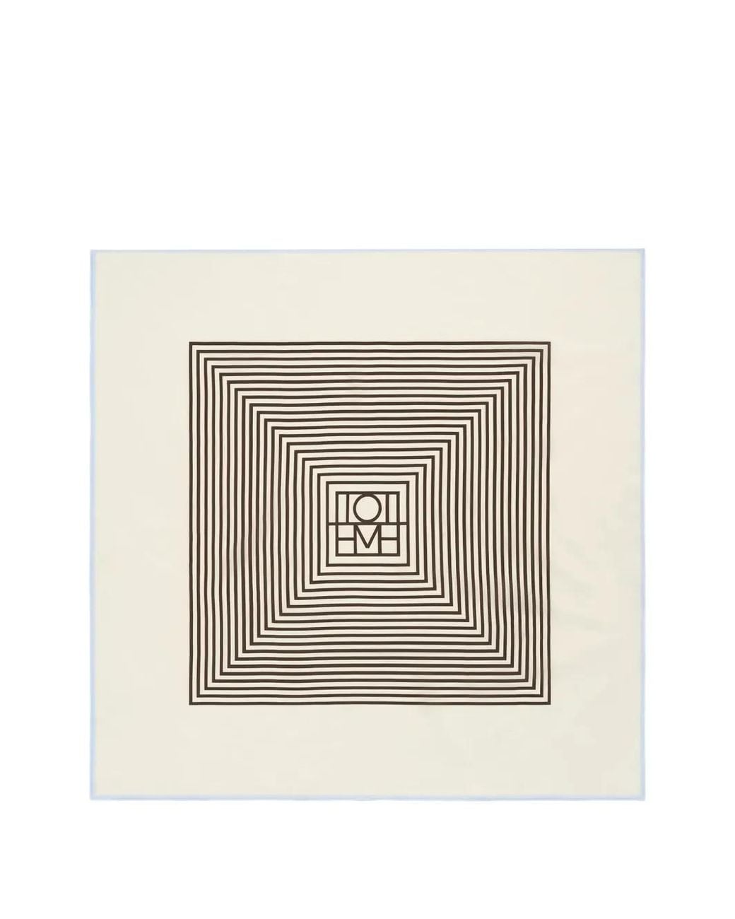 Totême White Seidenschal Mit Monogramm-Print