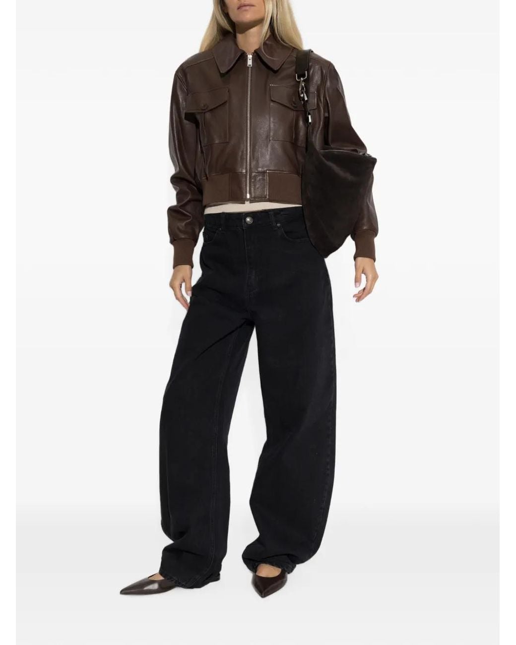 Arma Brown Zafira Leather Jacket