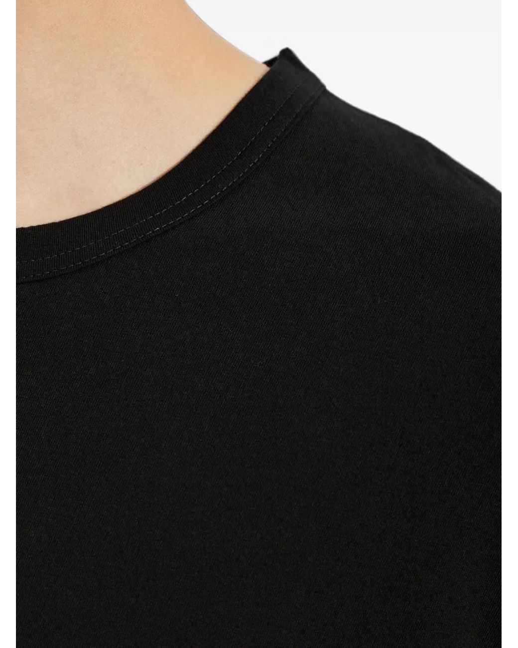 Yohji Yamamoto Black Crew-Neck T-Shirt for men