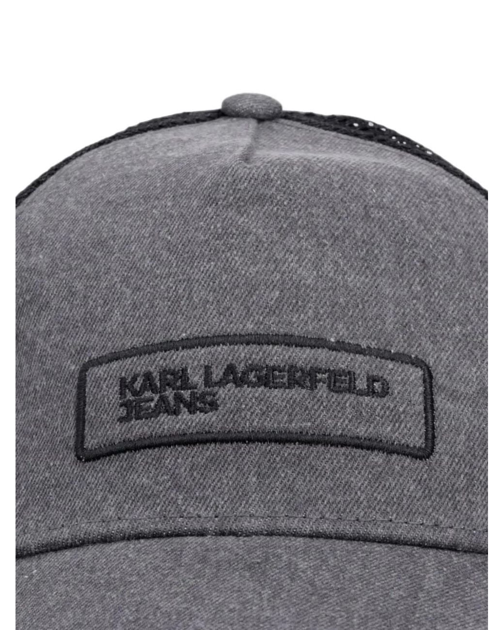 Karl Lagerfeld Baseballkappe Mit Mesh-Einsatz in Gray für Herren