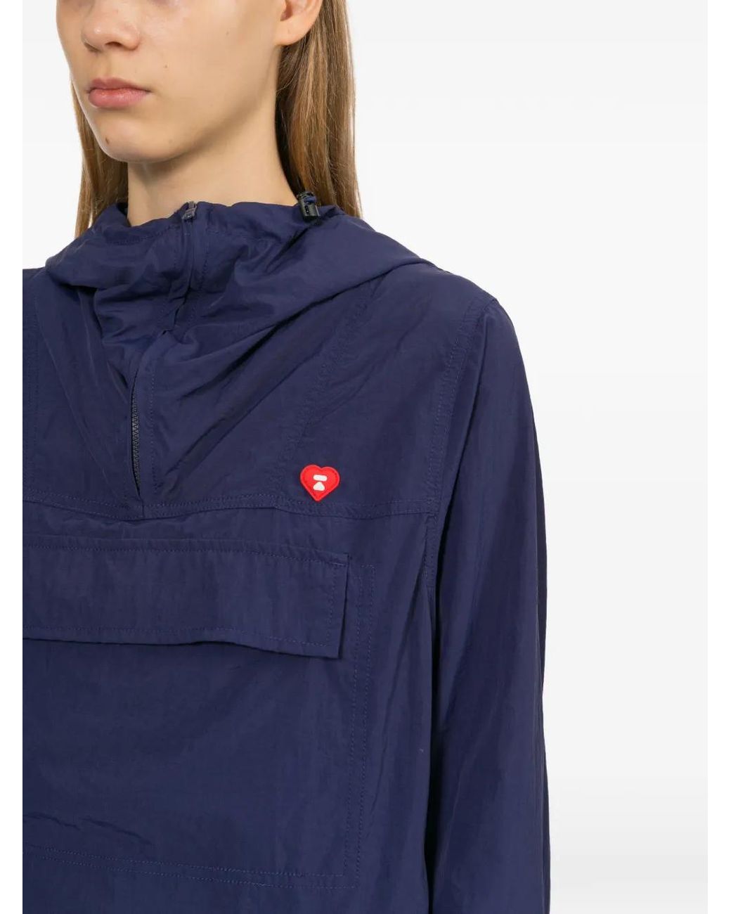 AAPE BY A BATHING AP Blue Hooded Pocket Jacket