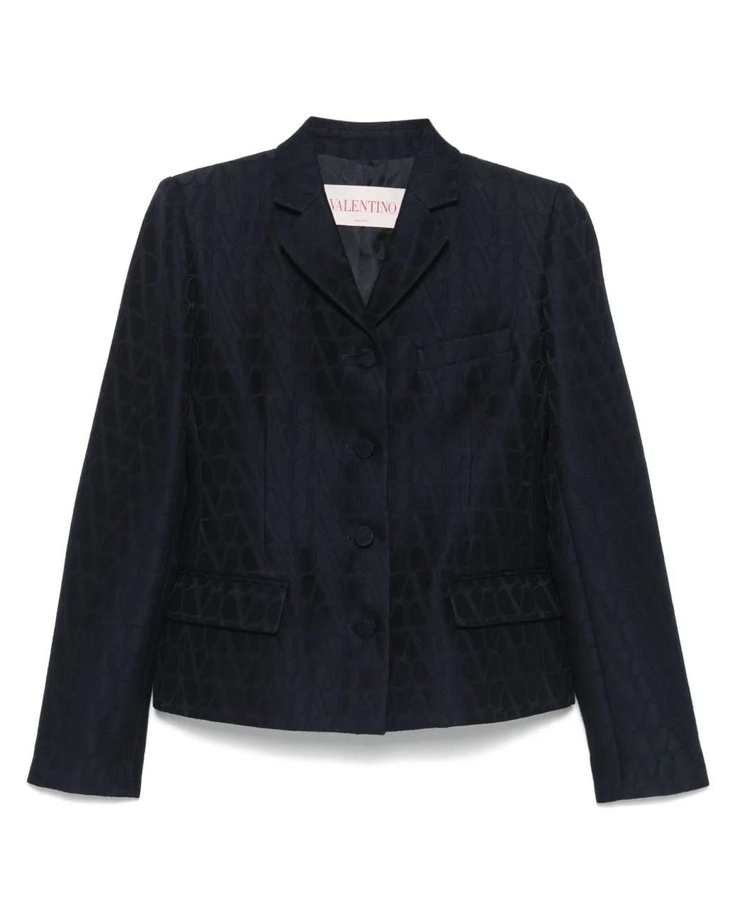 Valentino Garavani Blue Toile Iconographe Blazer