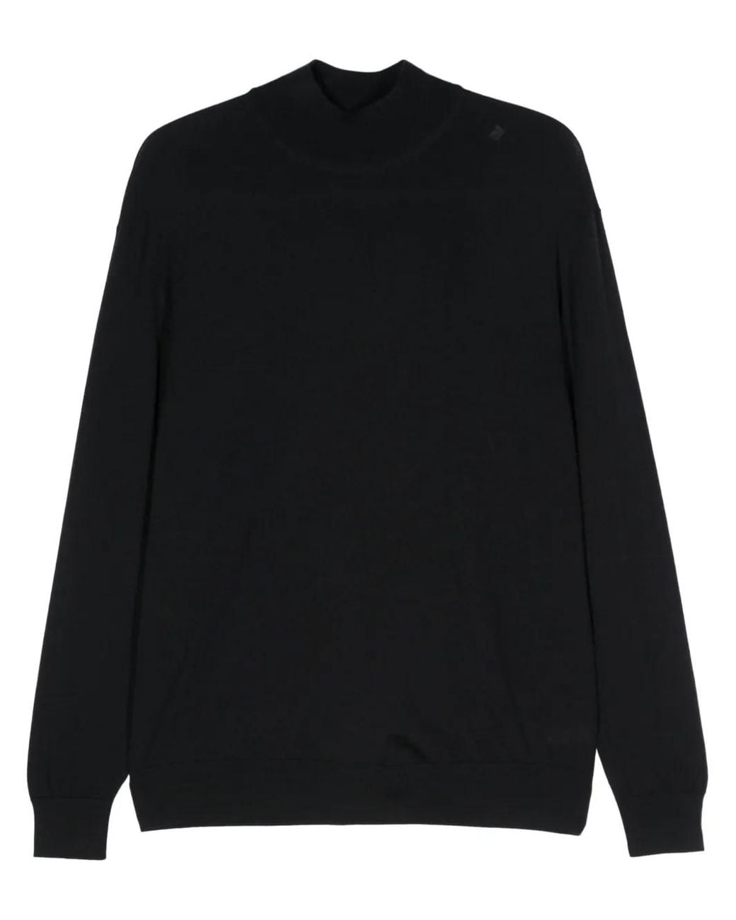 D4.0 Black Wool Sweater for men