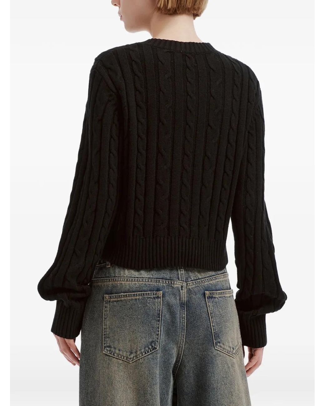 B+ AB Button-Up Vest in het Black