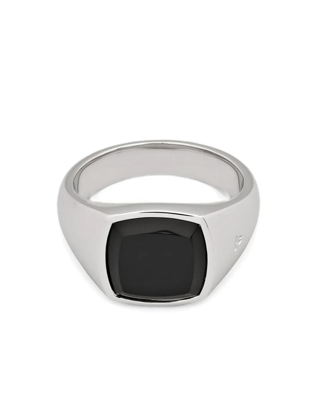 Tom Wood Gray Onyx Signet Ring