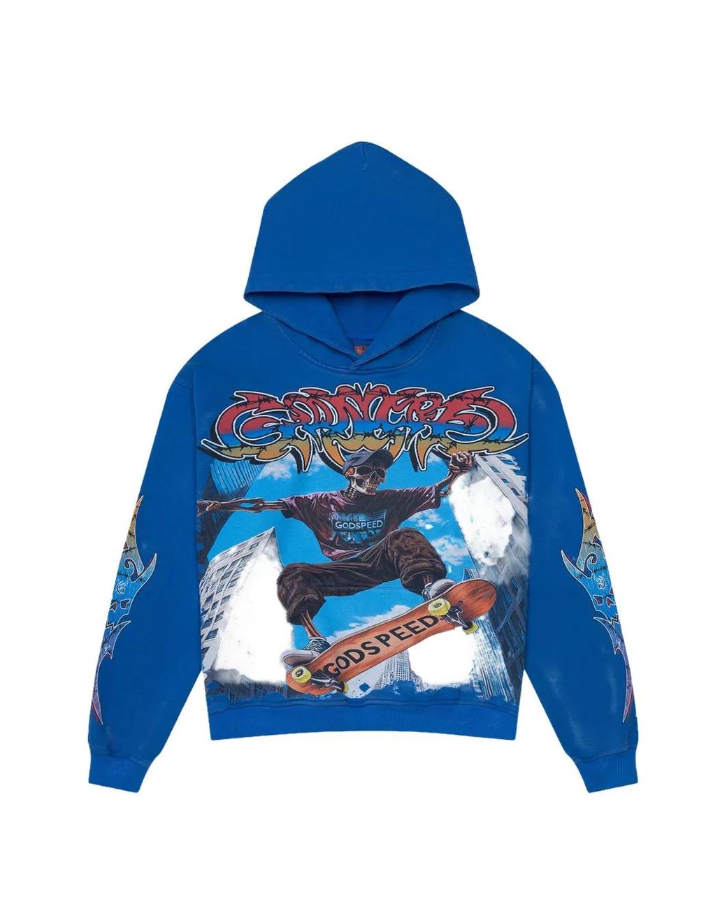 Godspeed Blue Ollie Graphic-Print Hoodie for men