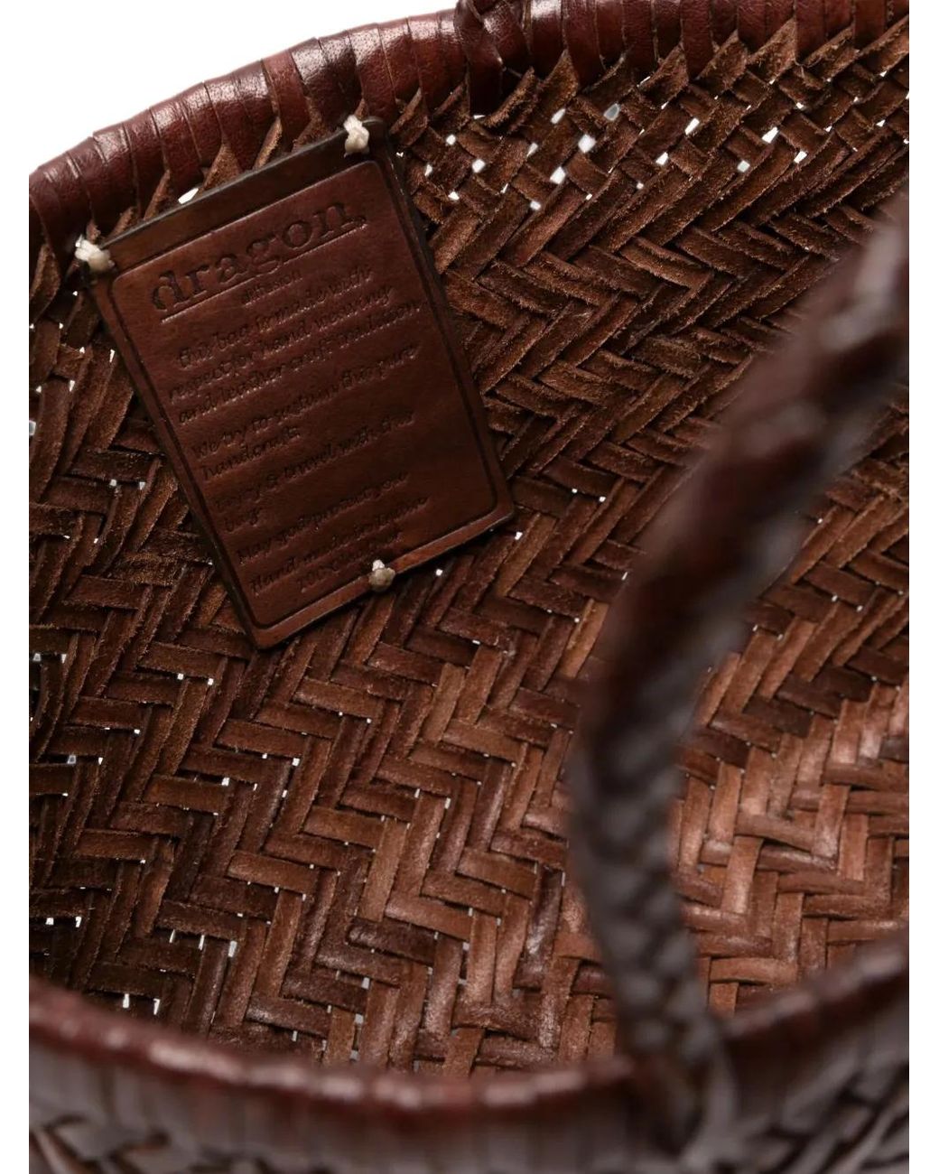 Dragon Diffusion Brown Mini Flat Gora Bruciato Bag