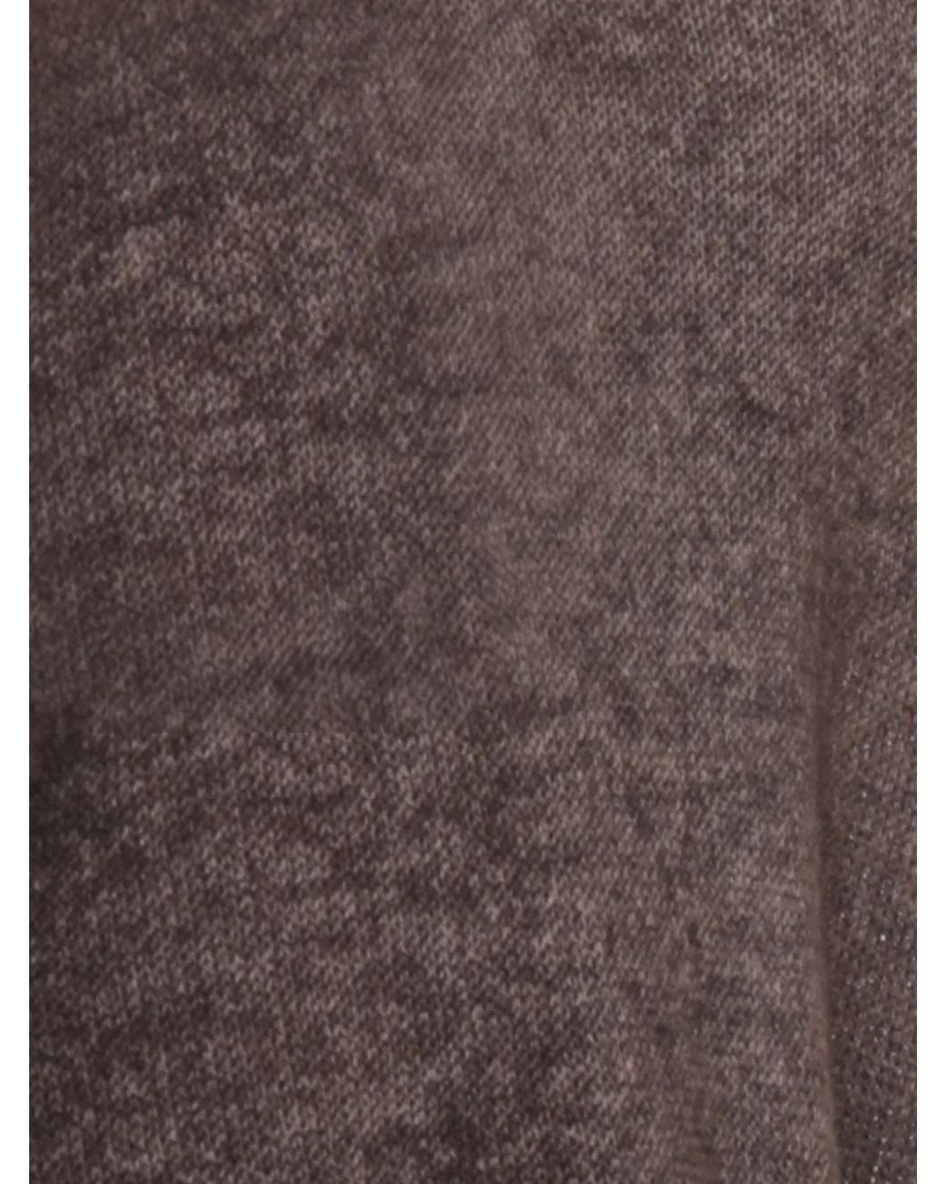 Avant Toi Brown Fine-Knit Cashmere Sweater