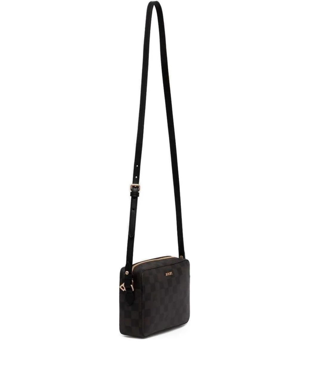 Joop! White Check-Pattern Crossbody Bag