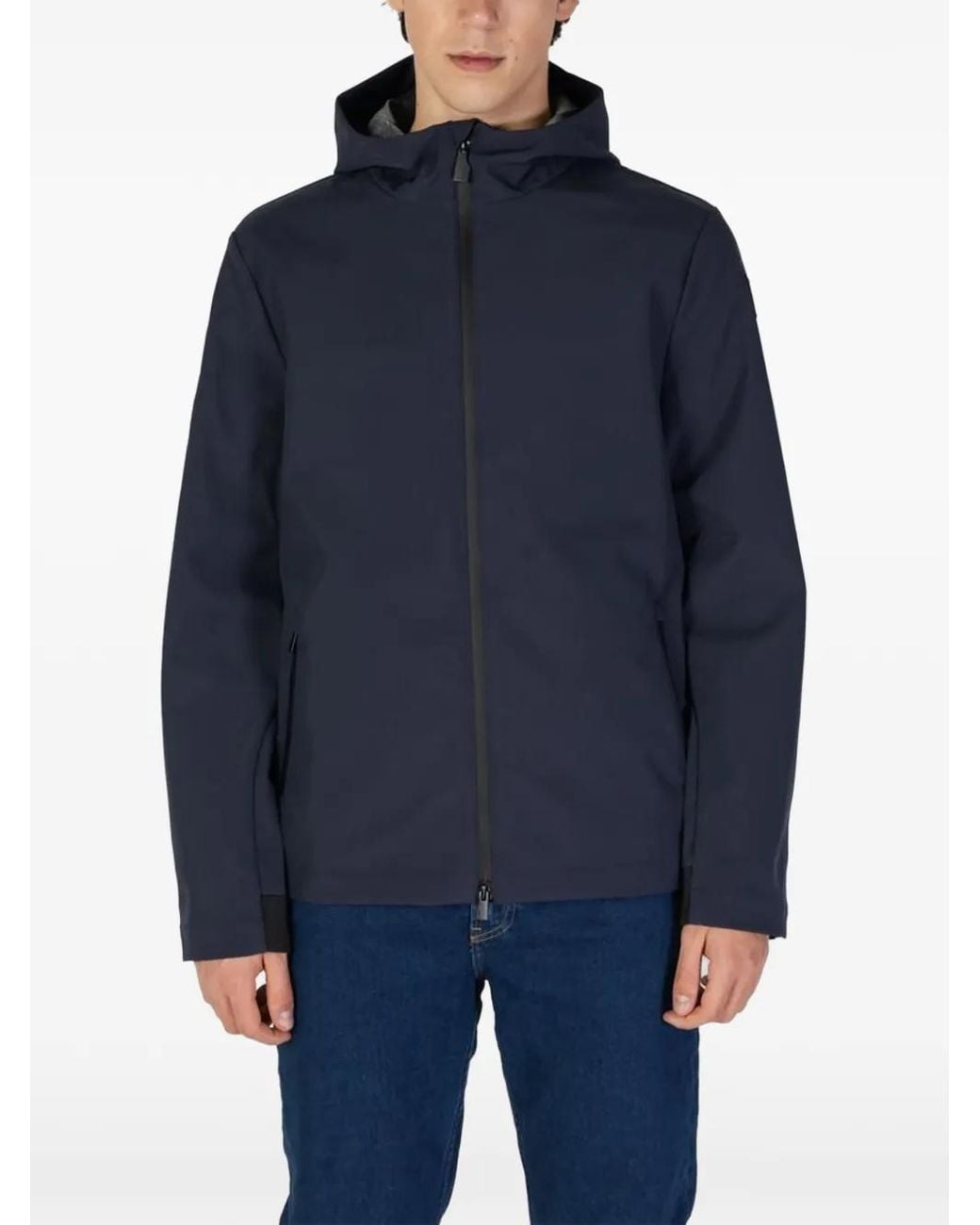 Giacca Softshell Con Cappuccio di Suns in Blue da Uomo