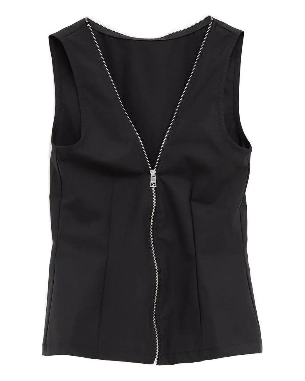 Paloma Wool Black Fase Zip-Up Top