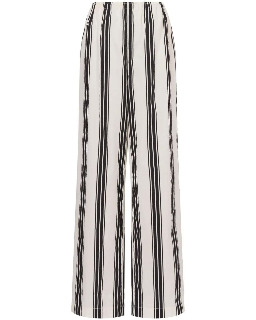 Philosophy Di Lorenzo Serafini White Tailored Neutrals Trousers With Straight Leg Cut