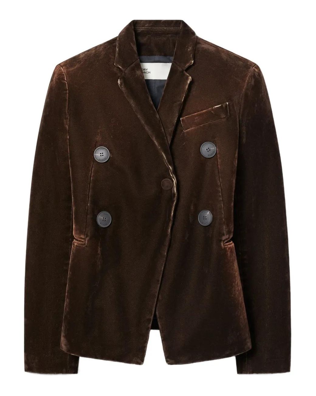 Tory Burch Black Double-Breasted Blazer