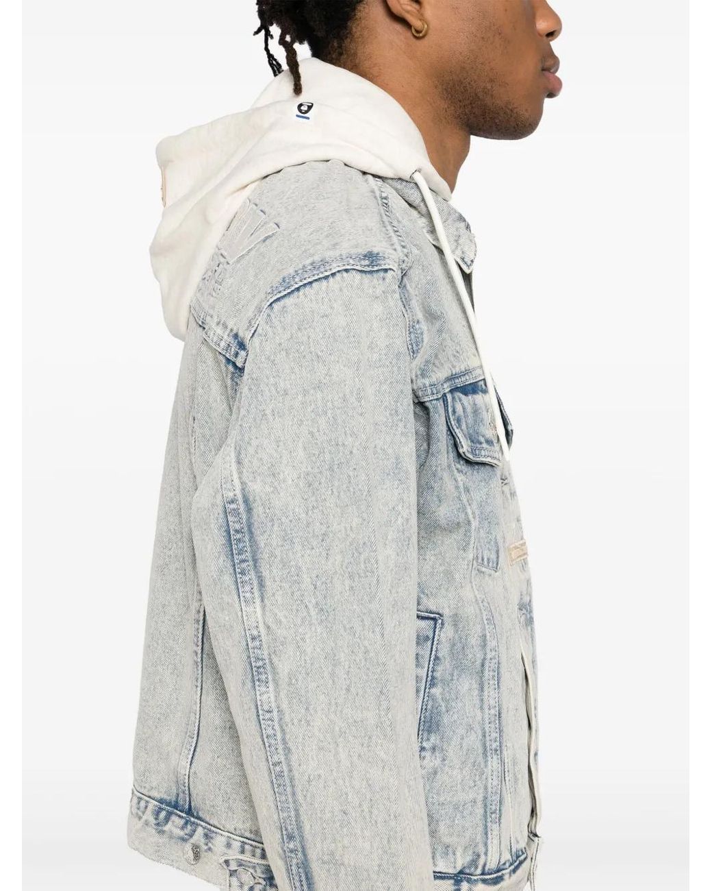 Aape By A Bathing Ape Blue Aapenow Denim Jacket for men