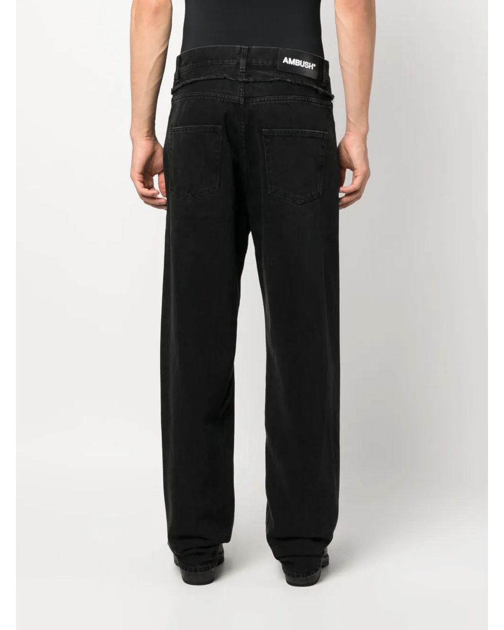 Ambush Black High Waisted Denim Jeans for men