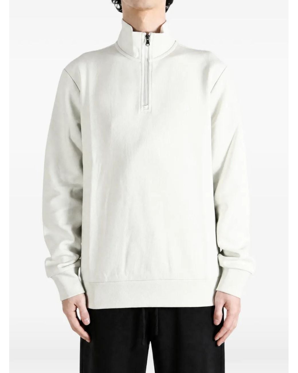 Polo Ralph Lauren White Quarter-Zip Sweatshirt for men