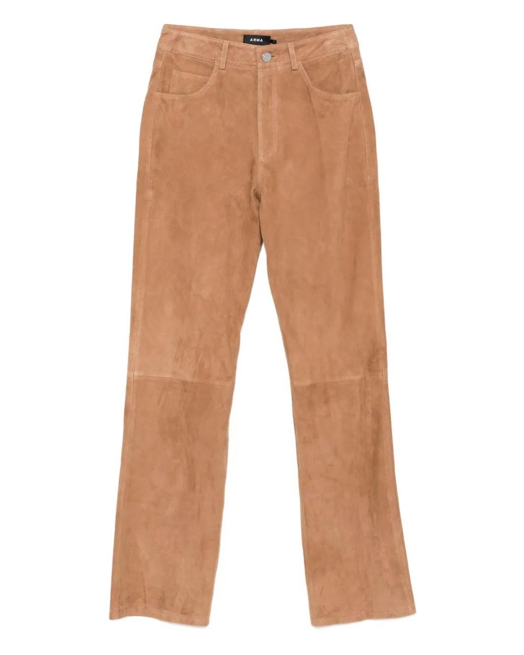 Arma Brown Suede Pocket Trousers