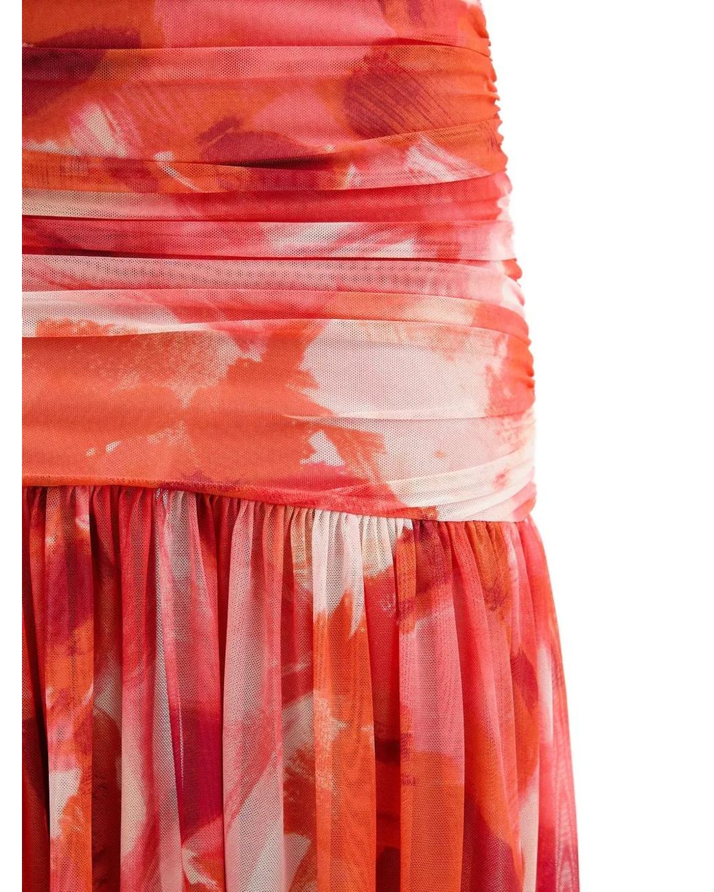 Bardot Red Solana Floral-Print Maxi Dress