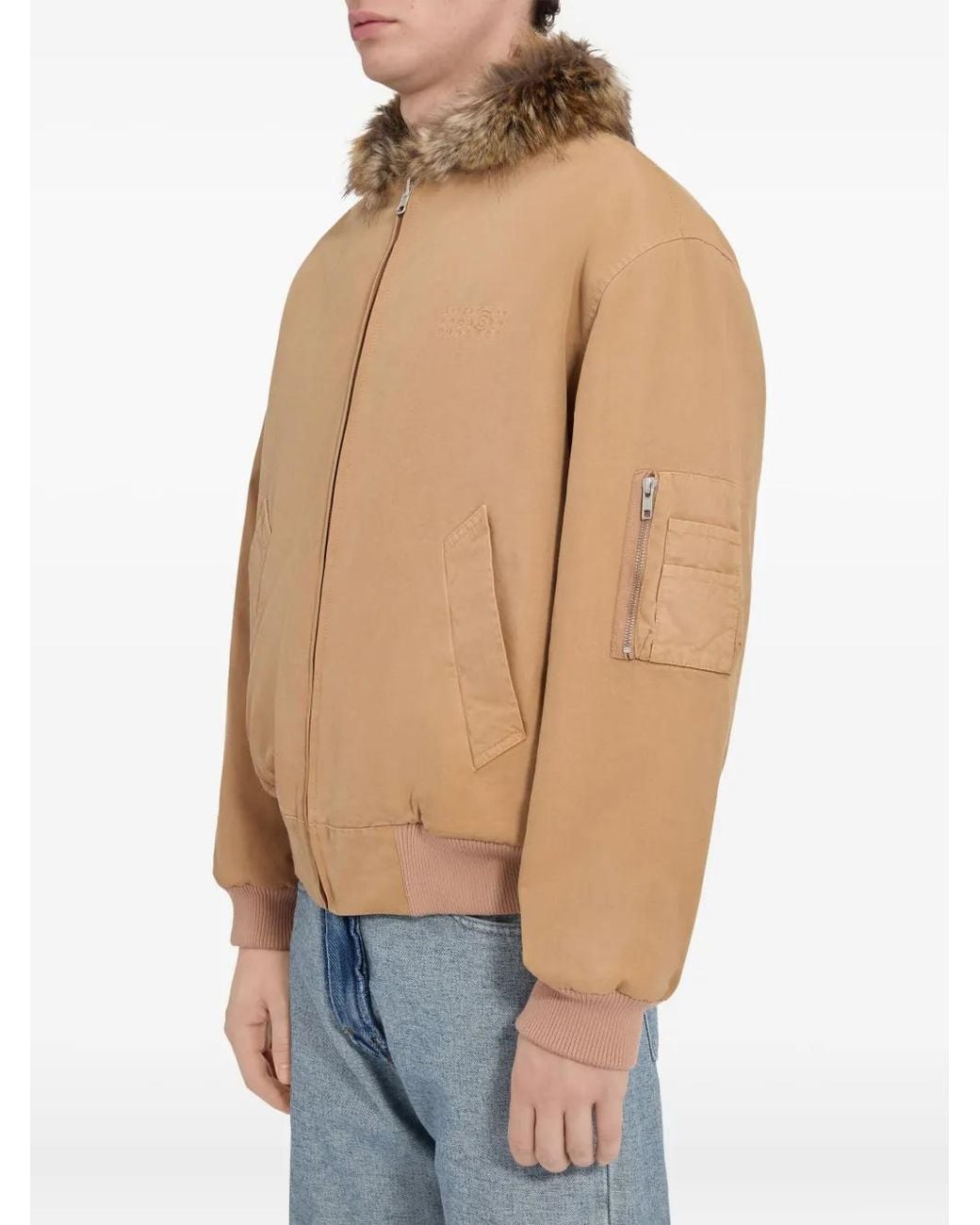 MM6 by Maison Margiela Natural Reversible Cotton Jacket for men