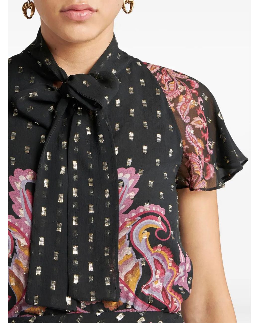 Etro Black Silk Dress