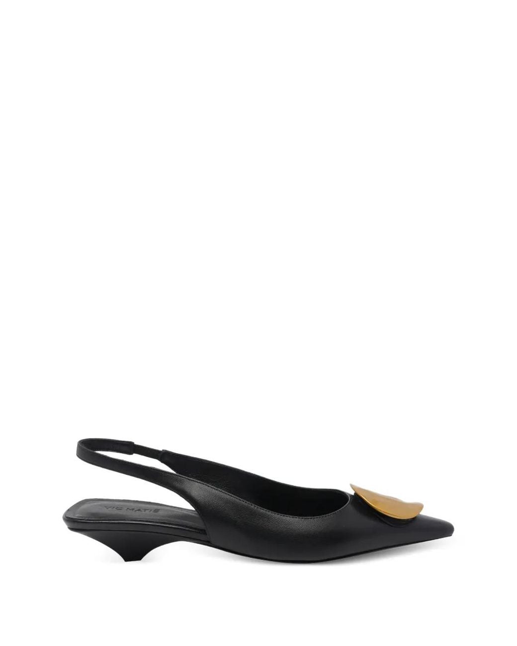 Vic Matié Black Baron Slingback Pumps