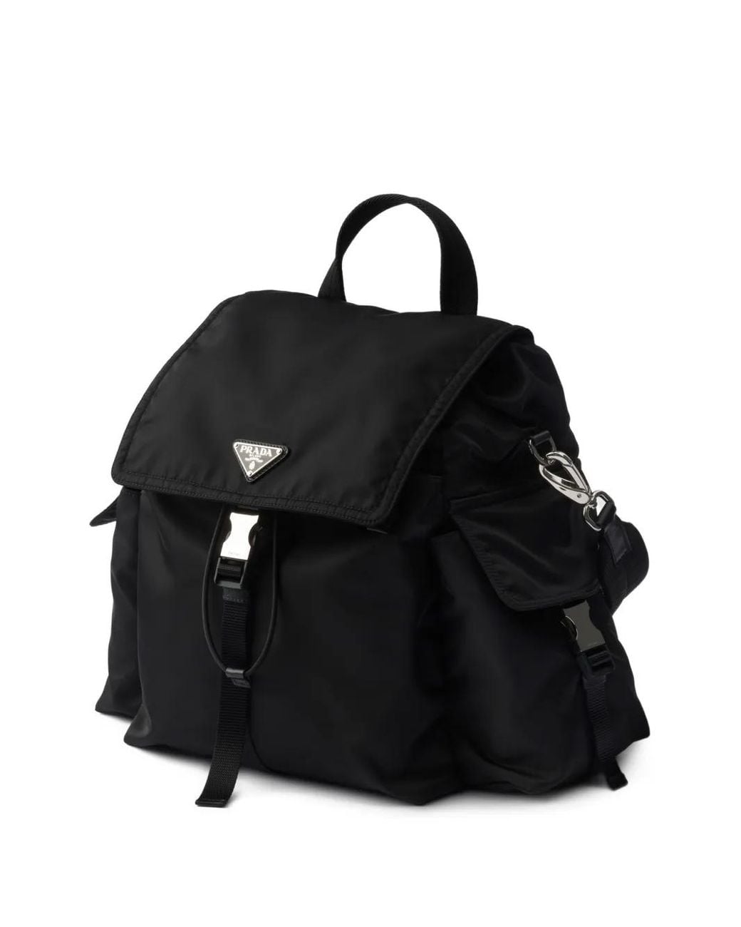 Prada Black Explore Drawstring Backpack for men