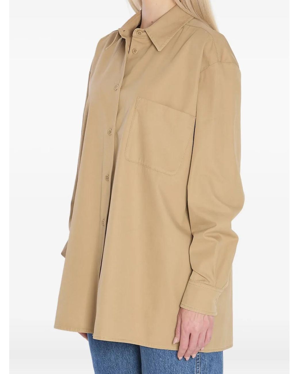The Row Natural Buttoned Pocketed Shirt