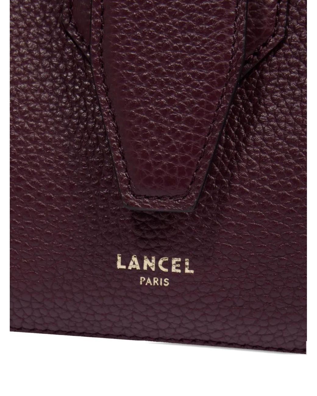Lancel Purple Small Charlie Tote Bag