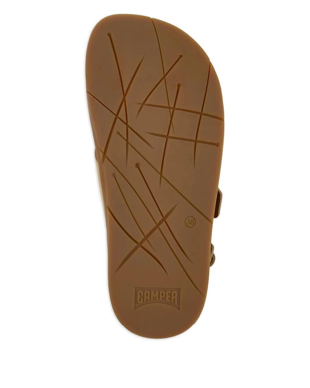 Camper Brown Buckle Strap Sandals