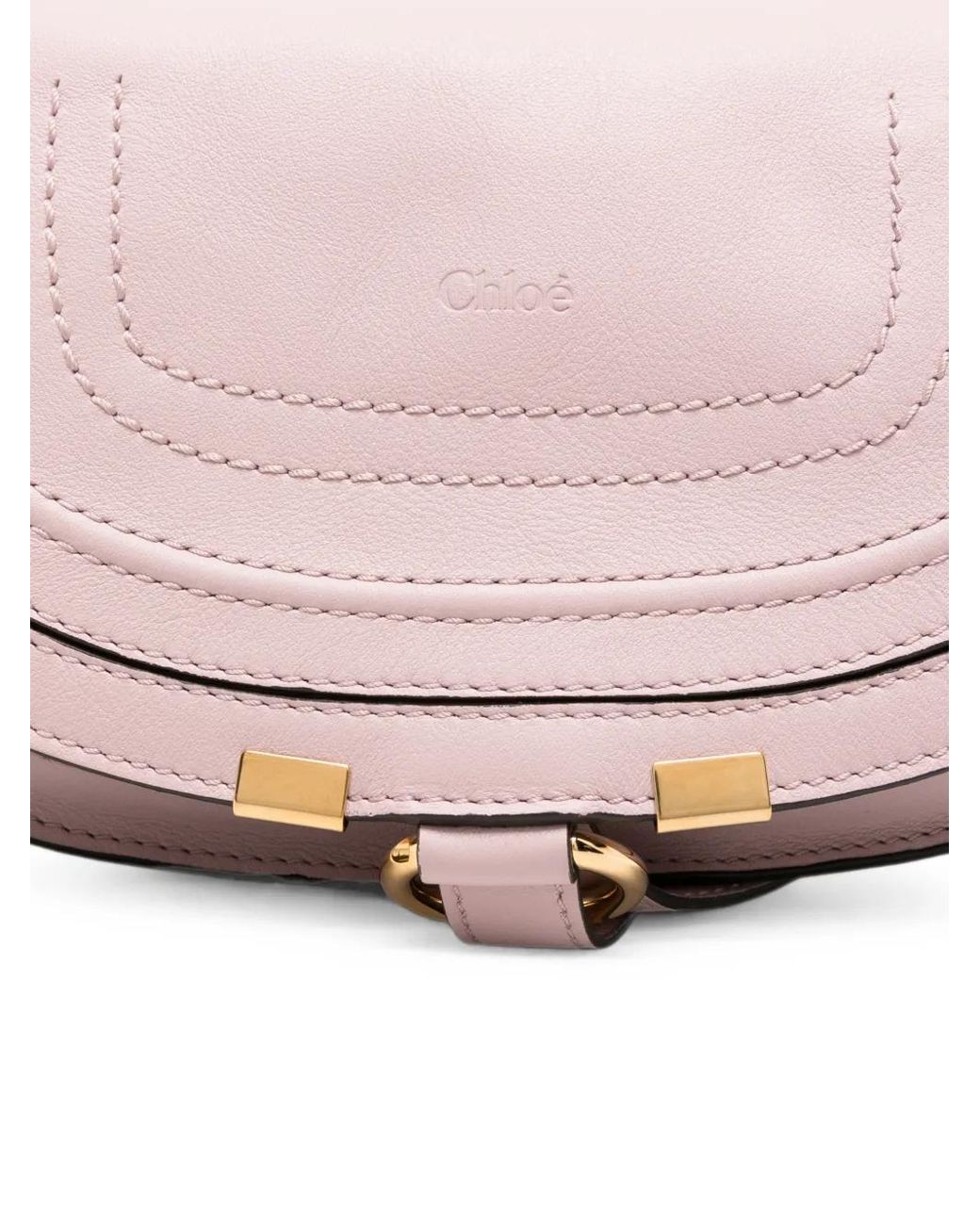 Chloé Brown Mini Marcie Leather Tote Bag