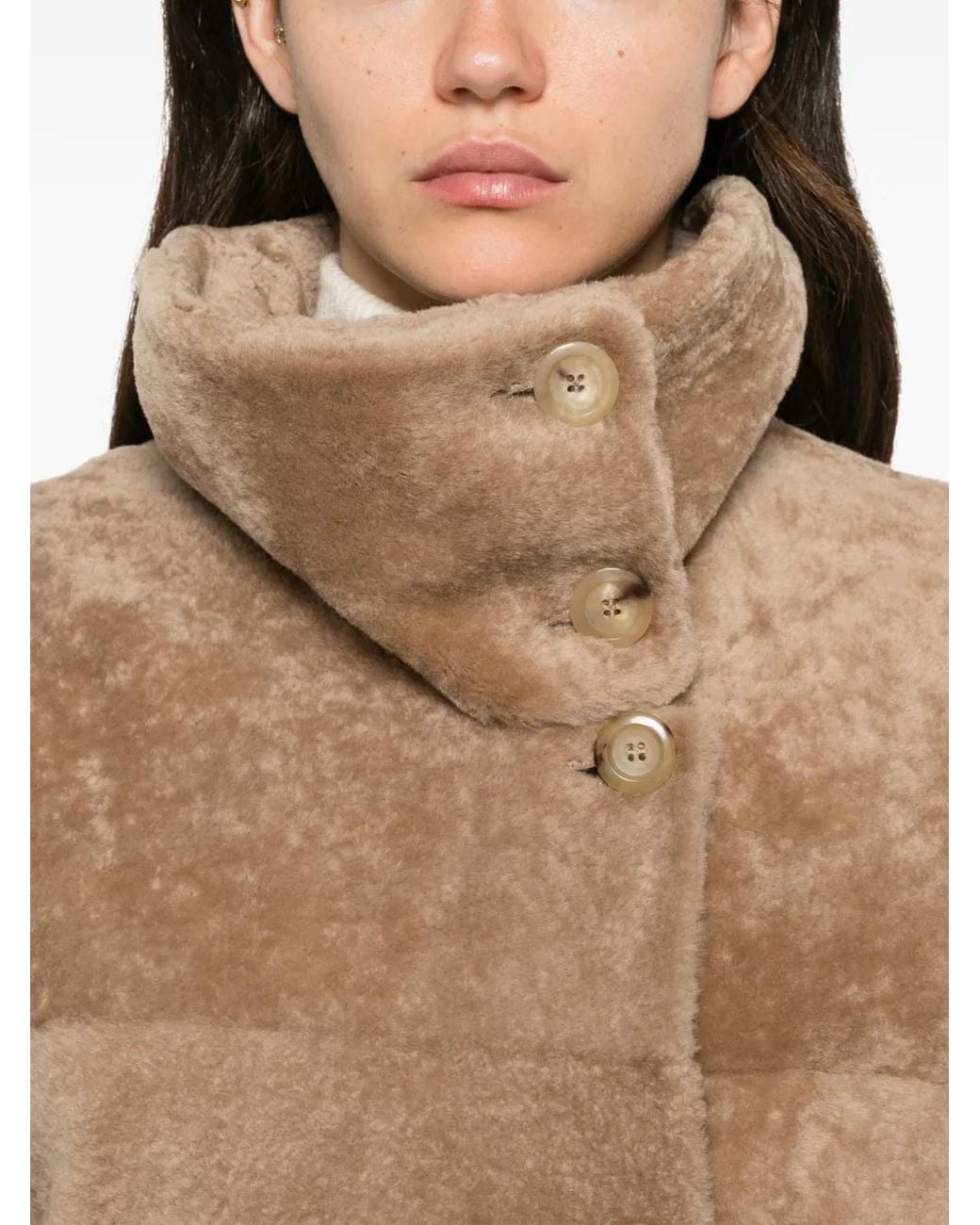 Blancha Natural Shearling Coat