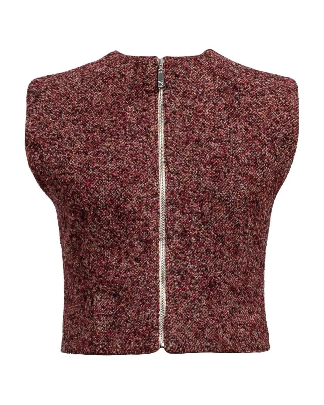 Remain Red Zipped Vest Top