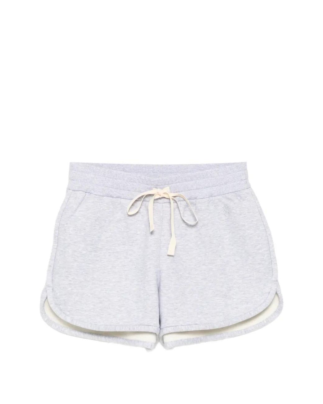 Jil Sander White Logo-Embroidered Shorts