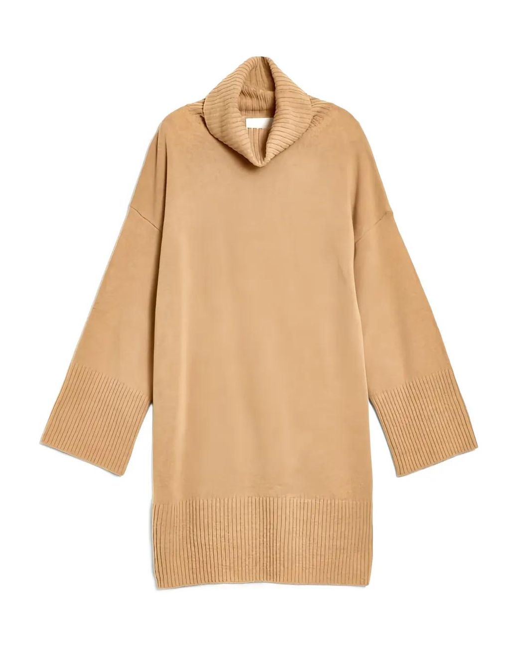 Gant Natural Roll-Neck Mini Dress